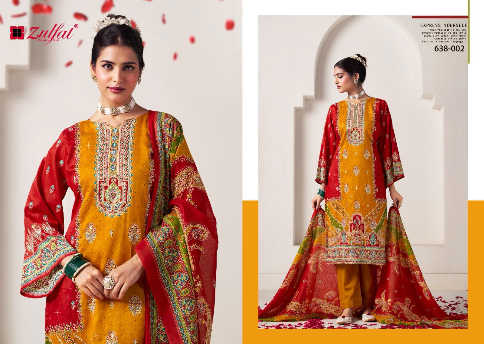 Sajni Vol 6 By Zulfat Jam Cotton Printed Dress Material Orders In India